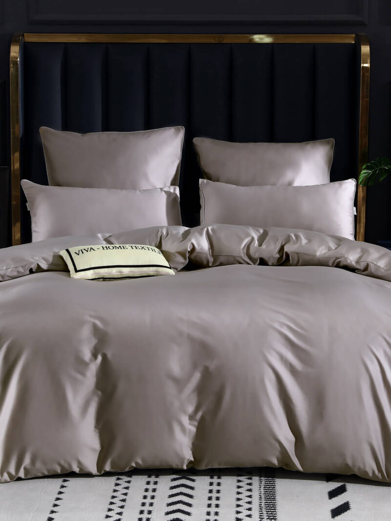Комплект постельного белья Однотонный Сатин Премиум на резинке OCPR006