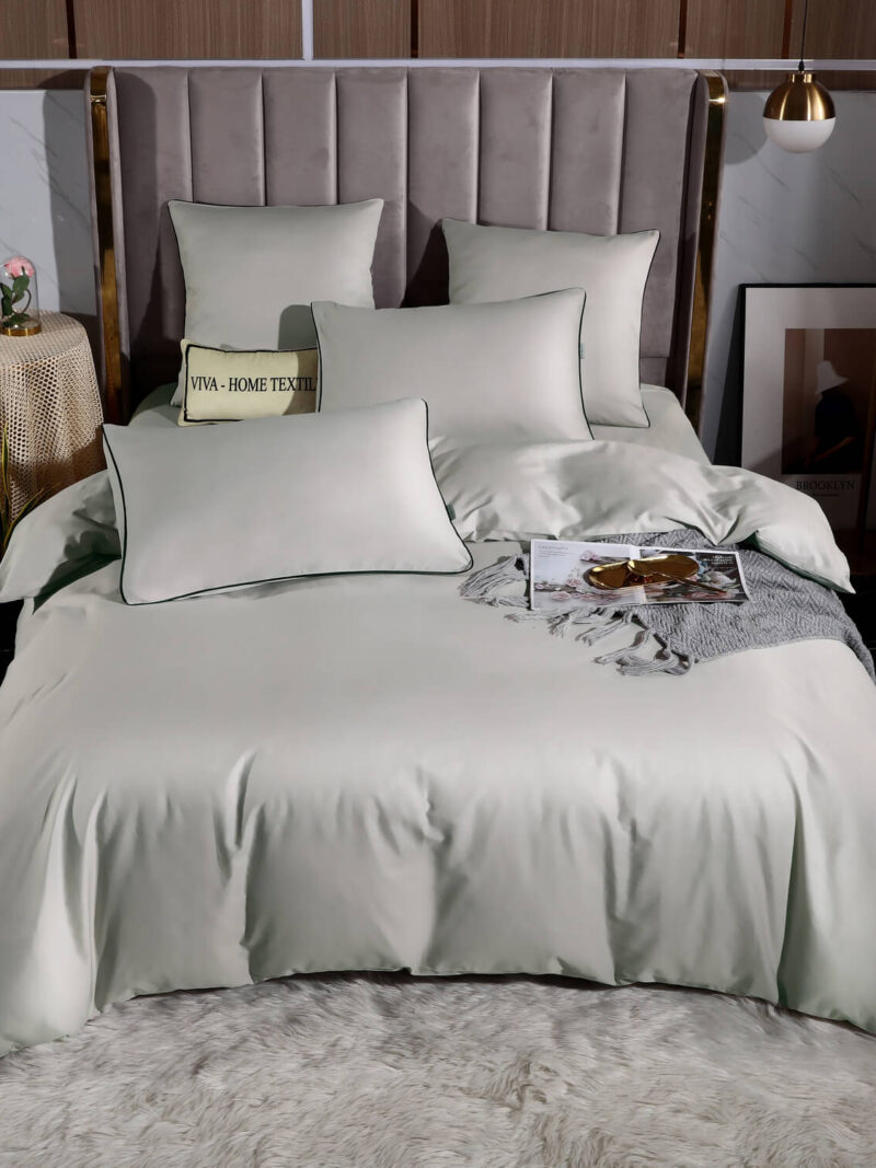Комплект постельного белья Однотонный Сатин Элитный OCE002