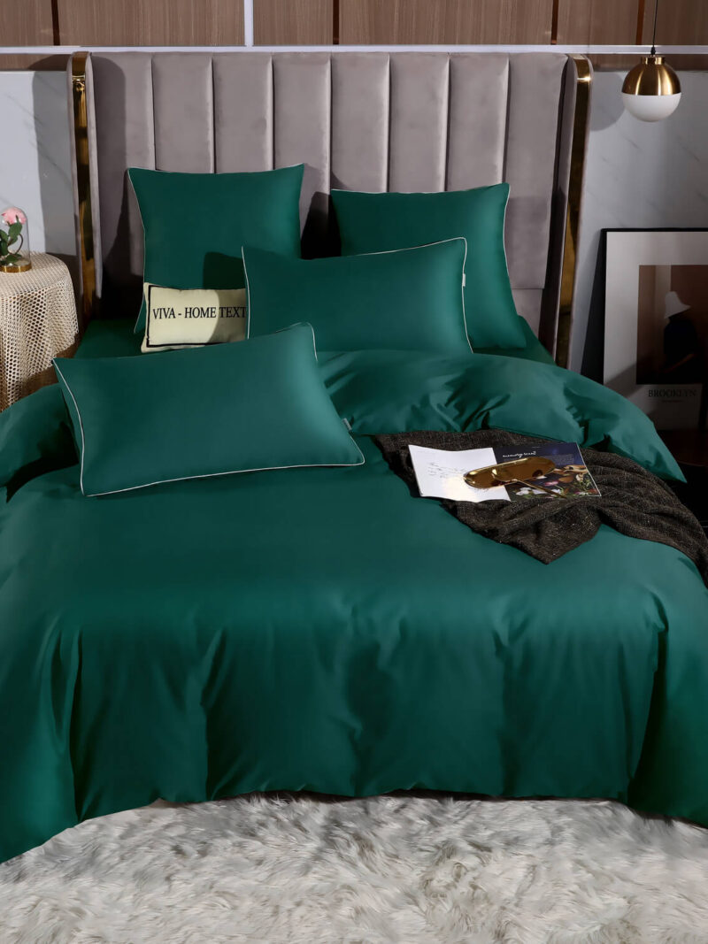 Комплект постельного белья Однотонный Сатин Элитный OCE009