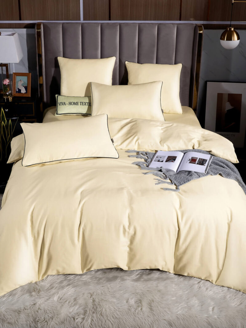 Комплект постельного белья Однотонный Сатин Элитный OCE010