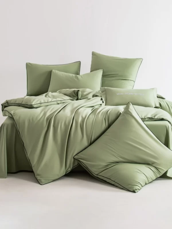 Комплект постельного белья Однотонный Сатин Элитный OCE012