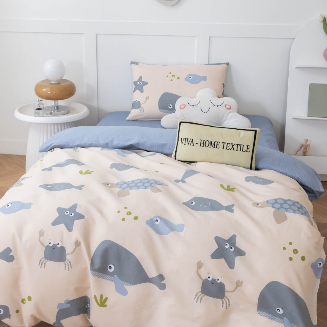 Комплект постельного белья на резинке Сатин Люкс KIDS 100% хлопок CDKR050 - Image 4