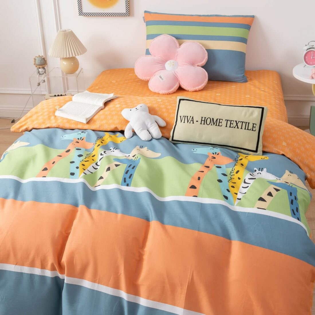 Комплект постельного белья на резинке Сатин Люкс KIDS 100% хлопок CDKR055 - Image 2