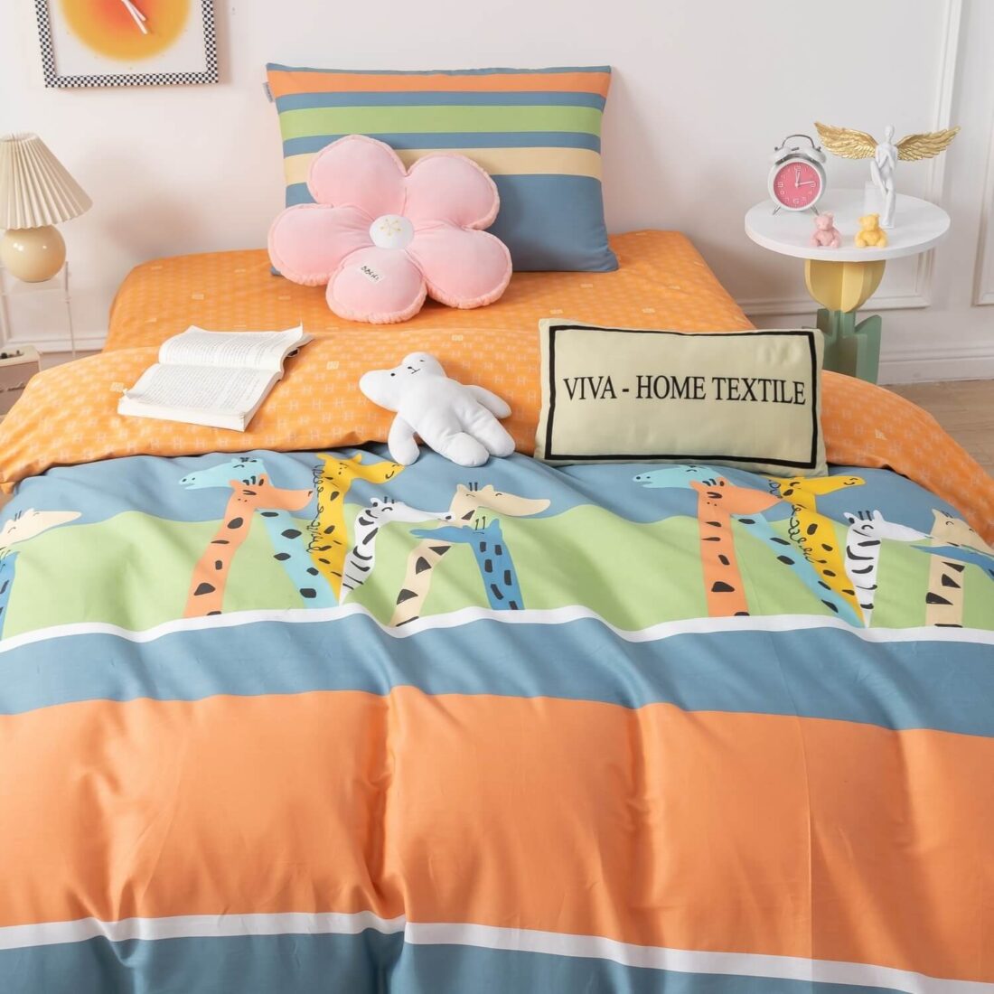 Комплект постельного белья на резинке Сатин Люкс KIDS 100% хлопок CDKR055 - Image 4