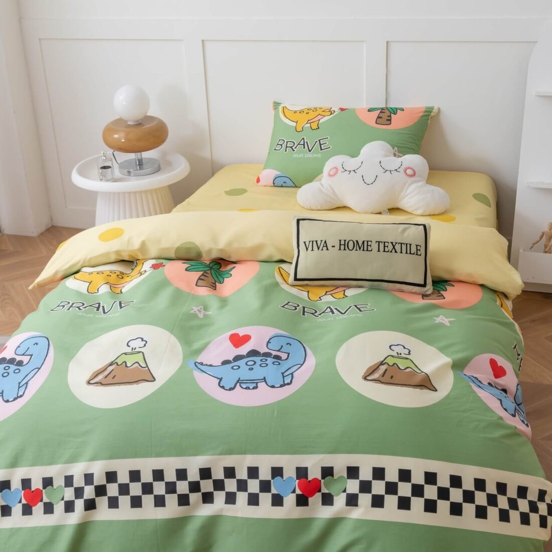 Комплект постельного белья на резинке Сатин Люкс KIDS 100% хлопок CDKR056 - Image 2