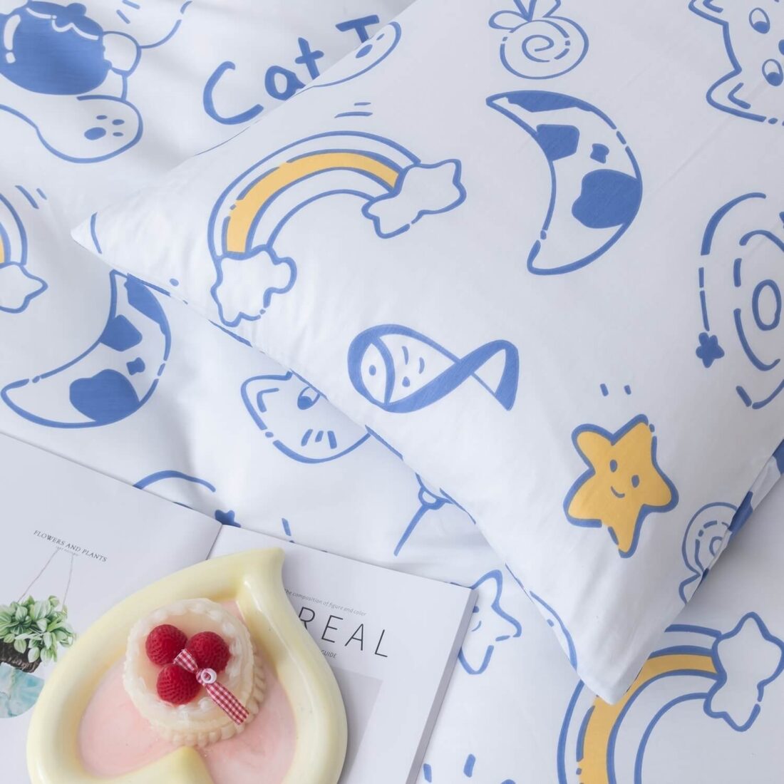 Комплект постельного белья на резинке Сатин Люкс KIDS 100% хлопок CDKR057 - Image 7