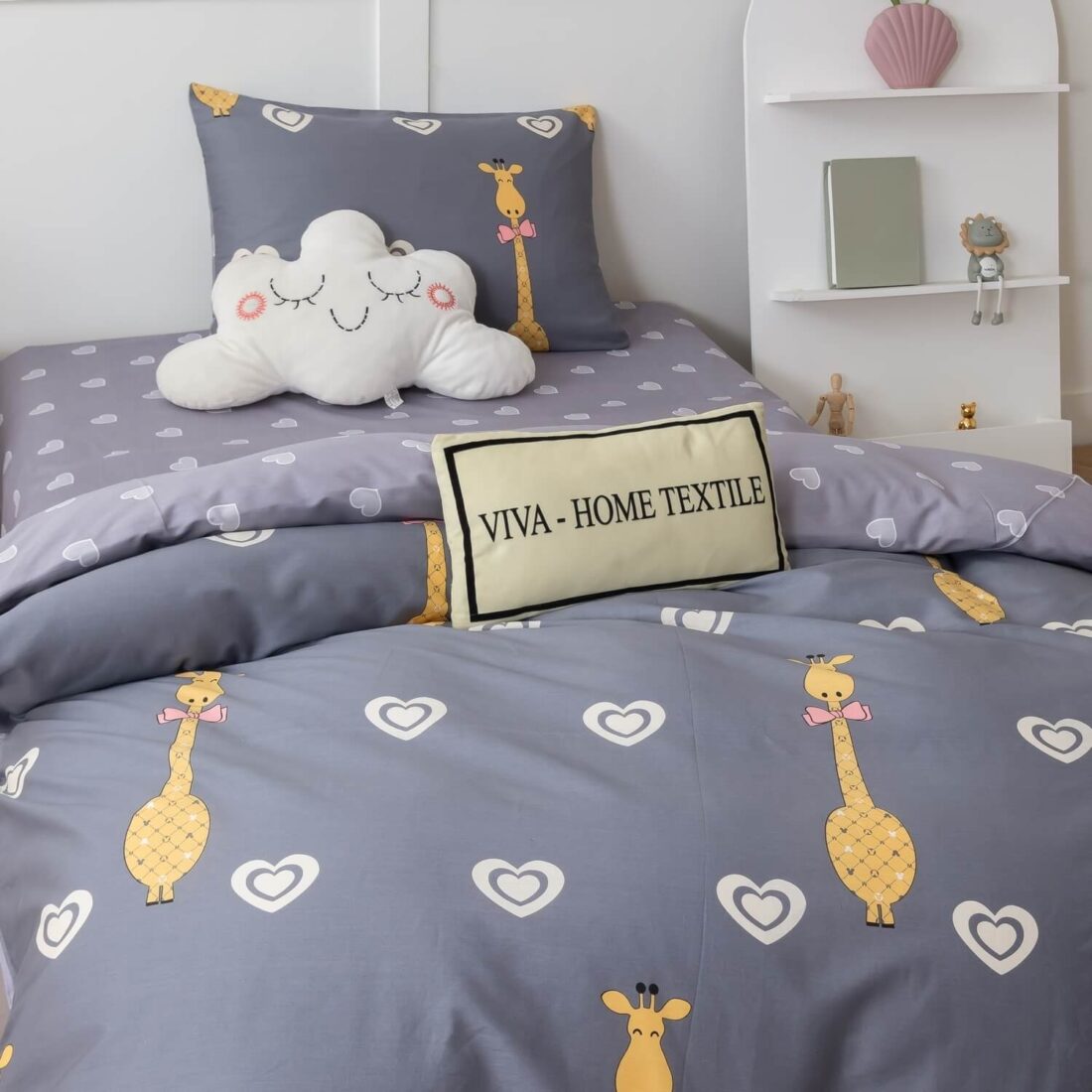 Комплект постельного белья на резинке Сатин Люкс KIDS 100% хлопок CDKR054 - Image 4