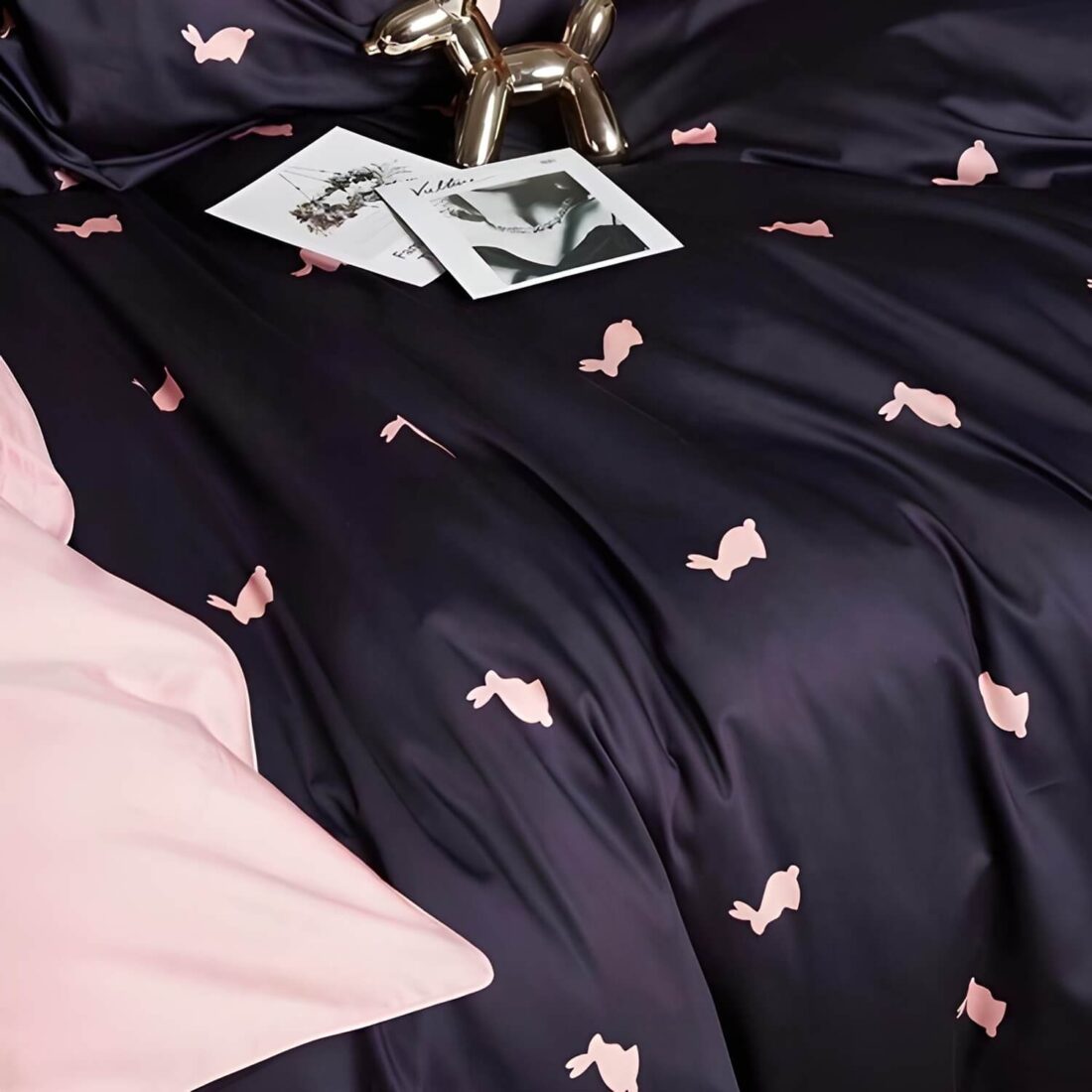 Комплект постельного белья Сатин Премиум CPA006 - Image 3