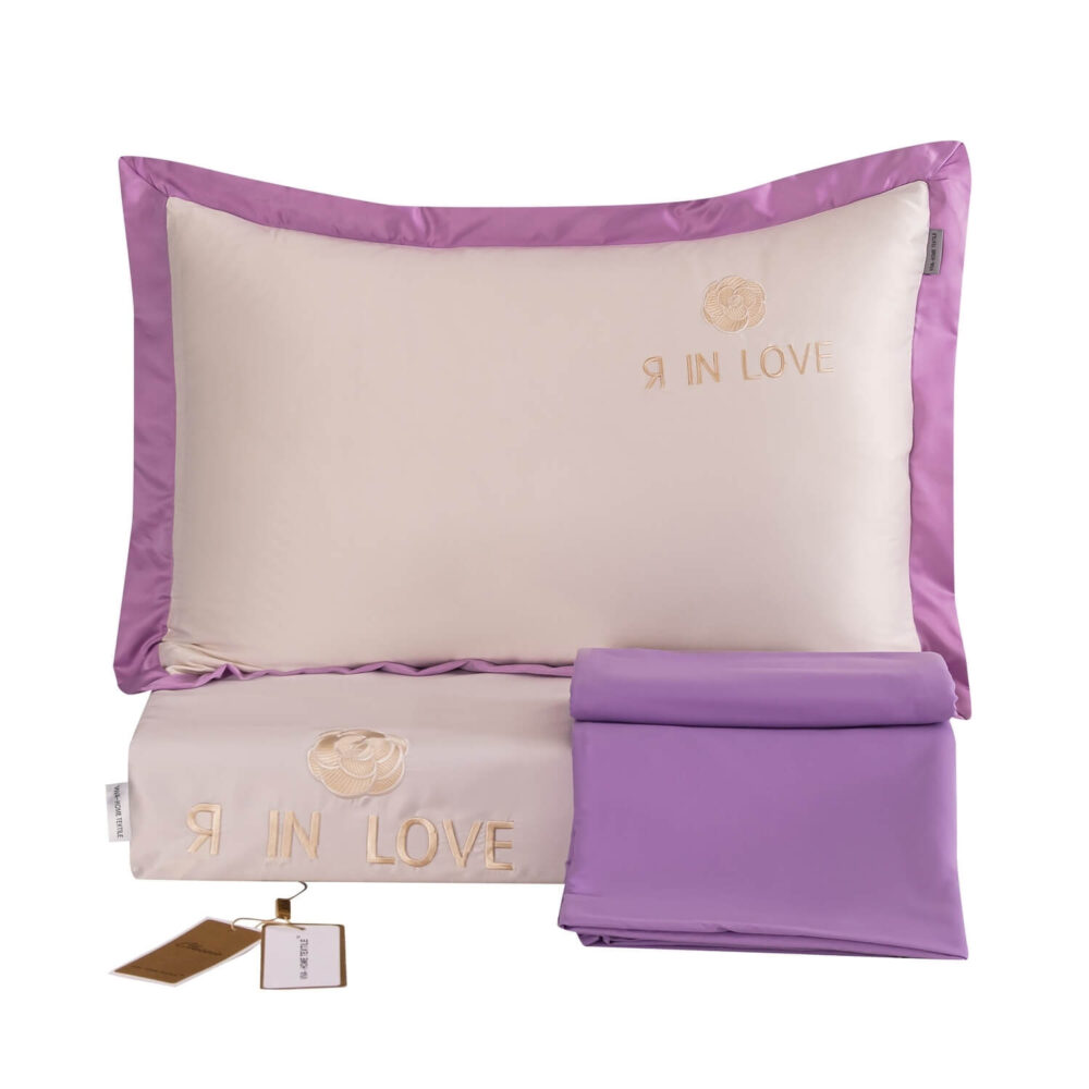 Комплект постельного белья Сатин-Шелк Я IN LOVE LV002 - Image 14