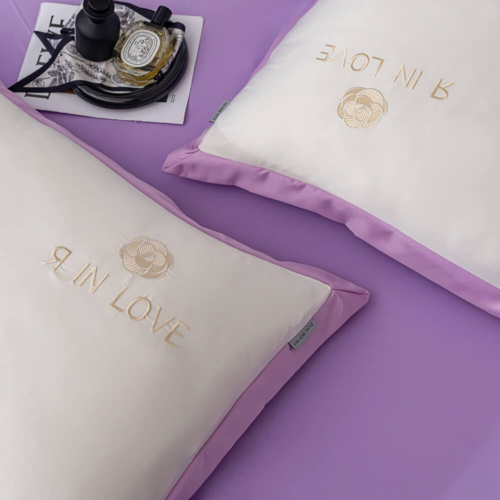 Комплект постельного белья Сатин-Шелк Я IN LOVE LV002 - Image 5
