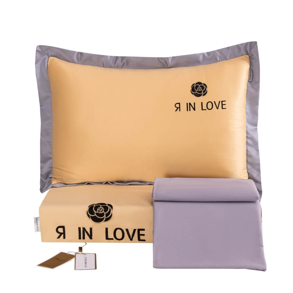 Комплект постельного белья Сатин-Шелк Я IN LOVE LV009 - Image 14