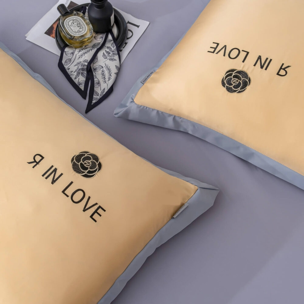Комплект постельного белья Сатин-Шелк Я IN LOVE LV009 - Image 5