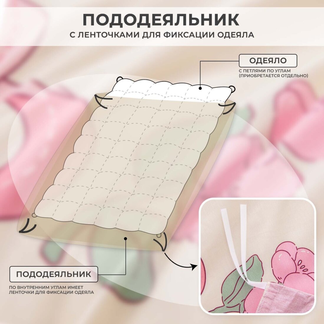 Комплект постельного белья на резинке Сатин Люкс KIDS 100% хлопок CDKR067 - Image 12