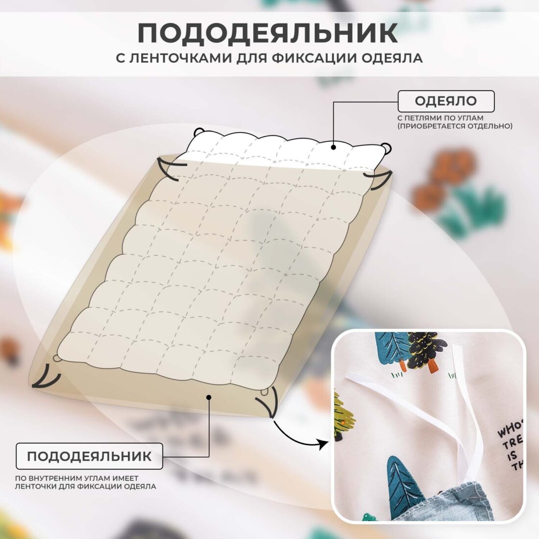 Комплект постельного белья Сатин Люкс KIDS 100% хлопок CDK080 - Image 12